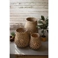 thumbnail image 3 of Kalalou Inc Set Of Three Woven Basket Lanterns With Glass, 3 of 3
