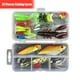 thumbnail image 4 of 28 piezas de señuelos de pesca de mar artificiales Conjunto Kit de cebos portátiles al aire libre Kit de plástico DIY Tackle Wobblers Accesorios con caja de almacenamiento Inevent OD003619-00B, 4 of 7