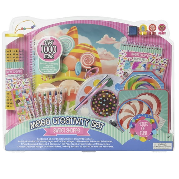 Sweet Shoppe Mega Creativity Set 1000 Creative Activities for Kids Child Toddlers
