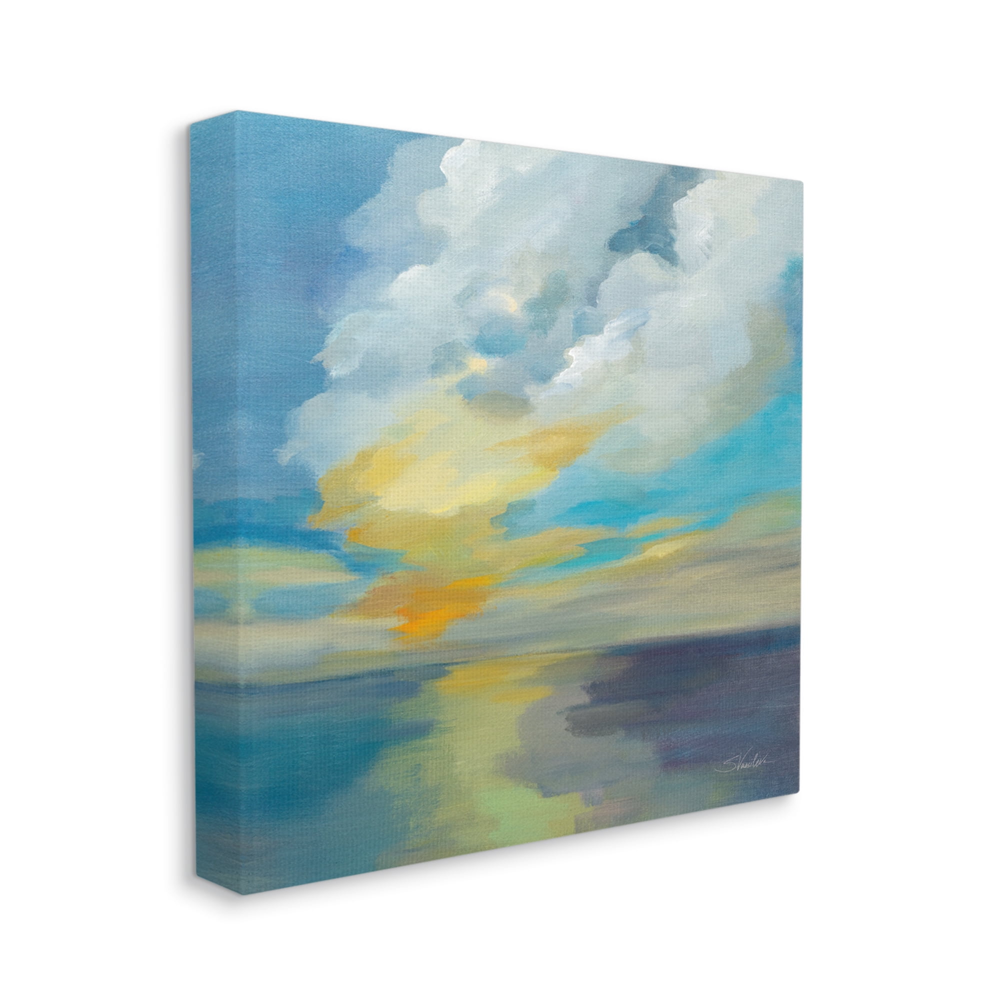 Stupell Industries Pacific Light Sea Painting Nature Painting Gallery Wrapped Canvas Print Wall Art, 36 x 36