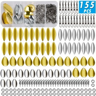 Fishing Lures Making Kit, 231pcs DIY Inline Spinner Bait Making Kit  Colorado Spinner Blade Fishing Spoon Rig Treble Hooks Plier Make Your Own  Fishing Lures for Bass Trout Walleye, Spinners & Spinnerbaits 