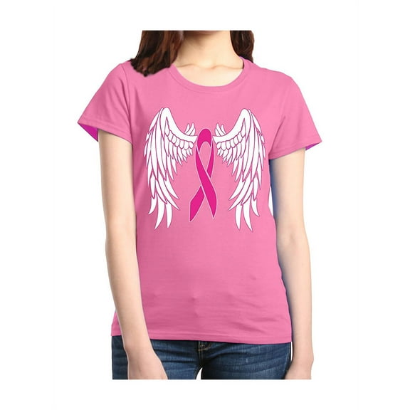 Women's T-Shirt Short Sleeve - Cancer Ribbon