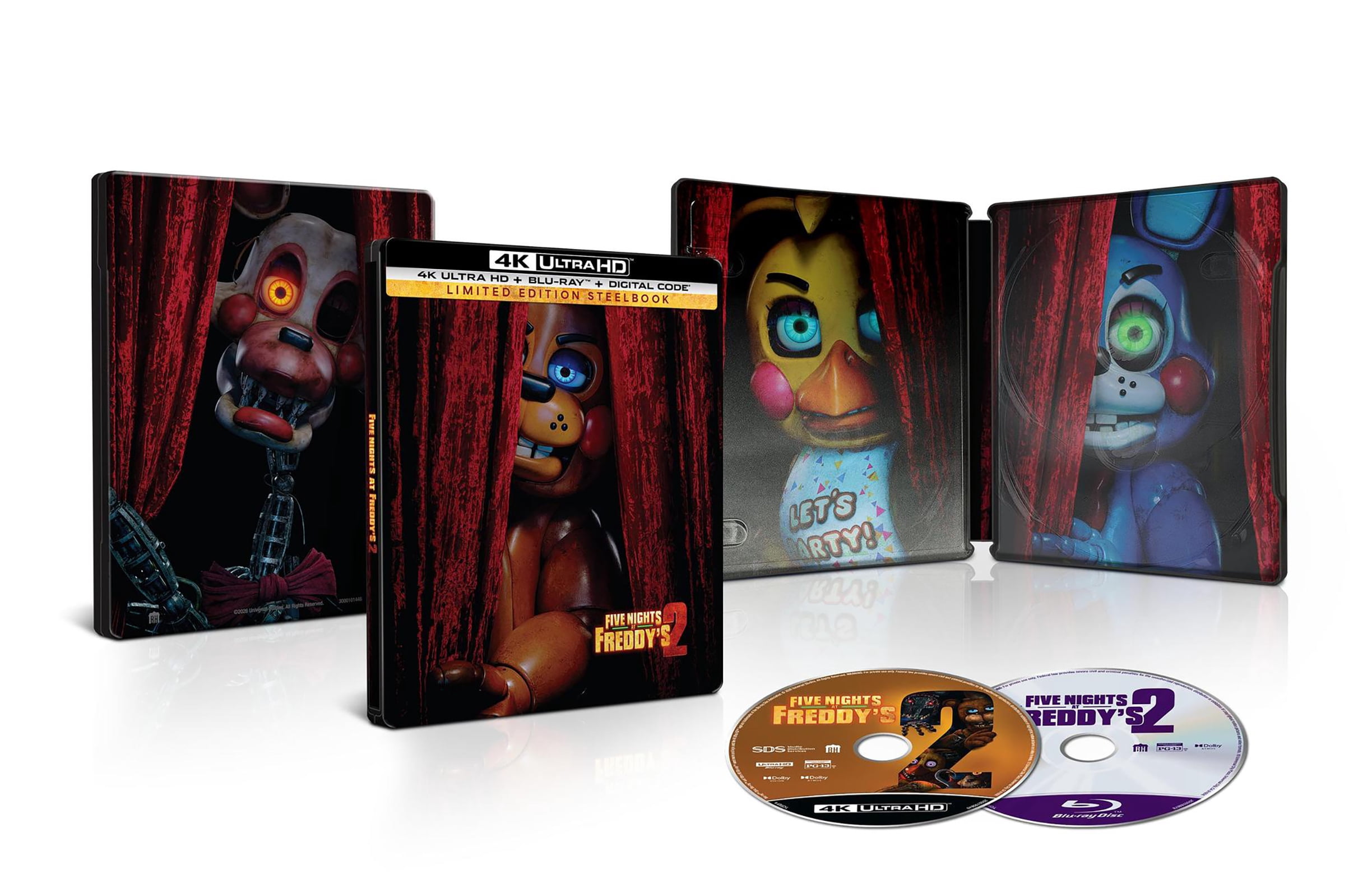 Five Nights at Freddy's 2 (Steelbook) (4K Ultra HD + Blu-ray + Digital Copy), Horror, Blumhouse