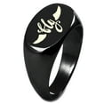 thumbnail image 1 of Sterling Silver Fly and Soar Engraved Oval Flat Top Polished Ring, 1 of 1