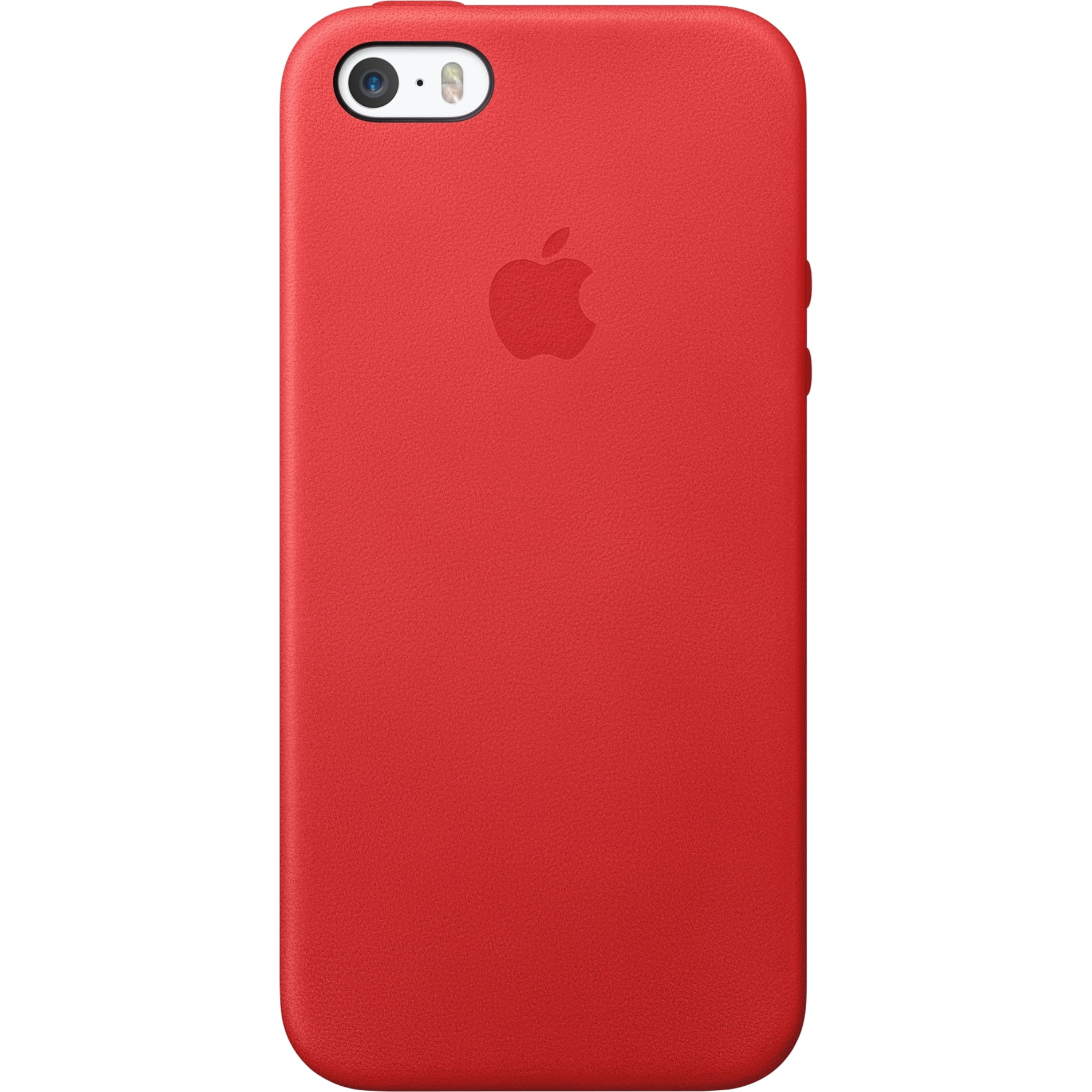 Zijdelings Kers Stiptheid Apple Red Leather Case for iPhone 5s MF046LL/A - Walmart.com