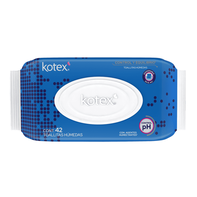 Toallitas Húmedas Kotex Control & Equilibrio 42 Piezas