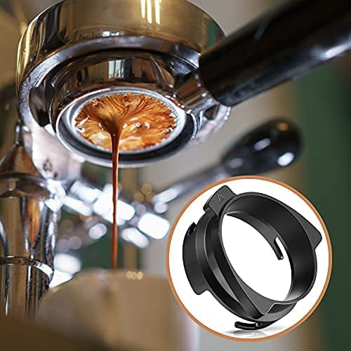 54 Mm Hands-free Dosing Funnel Compatible With Breville Barista Portafilters, Replacement Funnel Accessories For Home Or Cafe Use (black) Youyuanto