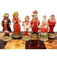 thumbnail image 4 of Alice in Wonderland Fantasy Chess Set W/ 18" Cherry Color Board, 4 of 8