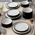 thumbnail image 3 of Noritake ColorTex Stone Black 12-Piece Dinnerware Set, Service for 4, 3 of 7
