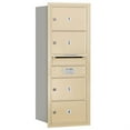 thumbnail image 2 of 10 Door High Recessed Mounted 4C Horizontal Mailbox with 4 Doors and 1 Parcel Locker in Sandstone with Private Access - Rear Loading, 2 of 3