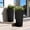 Black, variant on PolarcoForgeco Tall Round Planter Set of 2, 23.6 inch Tall Decorative Planter Pots for Outdoor Indoor Garden Patio Front Porch, Black
