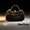 black, variant on Glitter Hard Shell Evening Clutch Bag, PU Box Handbag with Detachable Chain Strap, Elegant Lock Top Handle Crossbody Purse for Wedding Party Daily