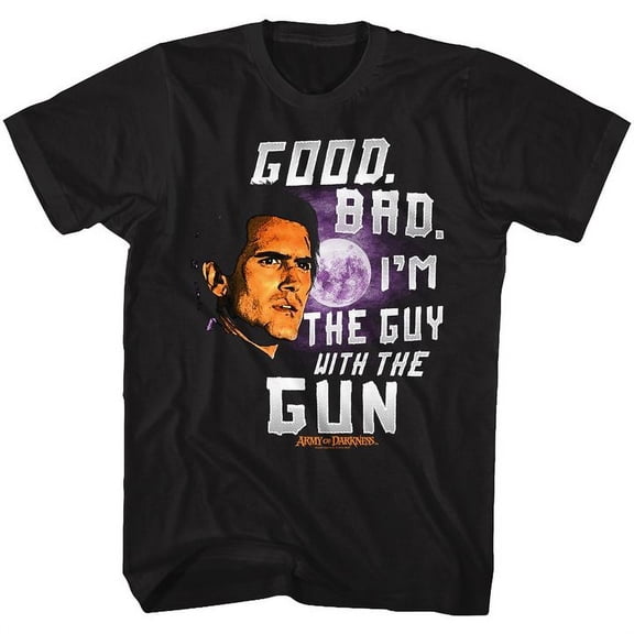 Army Of Darkness Good Bad Black Adult T-Shirt
