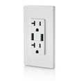 thumbnail image 5 of Leviton 3809480 125V, 20A Decora Outlet & 5-20R USB Charger - White, 5 of 6