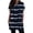 Dark blue, variant on Duoif Women's Casual V Neck Short Sleeve Dress Loose Fit T Shirt Dress with Pockets Black L