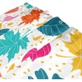 thumbnail image 3 of Coolnut Shower Curtain and Rug Set, Vibrant Leaves Polyester Waterproof Bath Curtain and Mat for Bathroom with Hooks, 72" x 72", 3 of 6