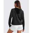 thumbnail image 2 of CRZ YOGA Women’s Cloud Jersey Pullover Hoodie Long Sleeve Lightweight Workout Top with Thumb Holes, 2 of 6