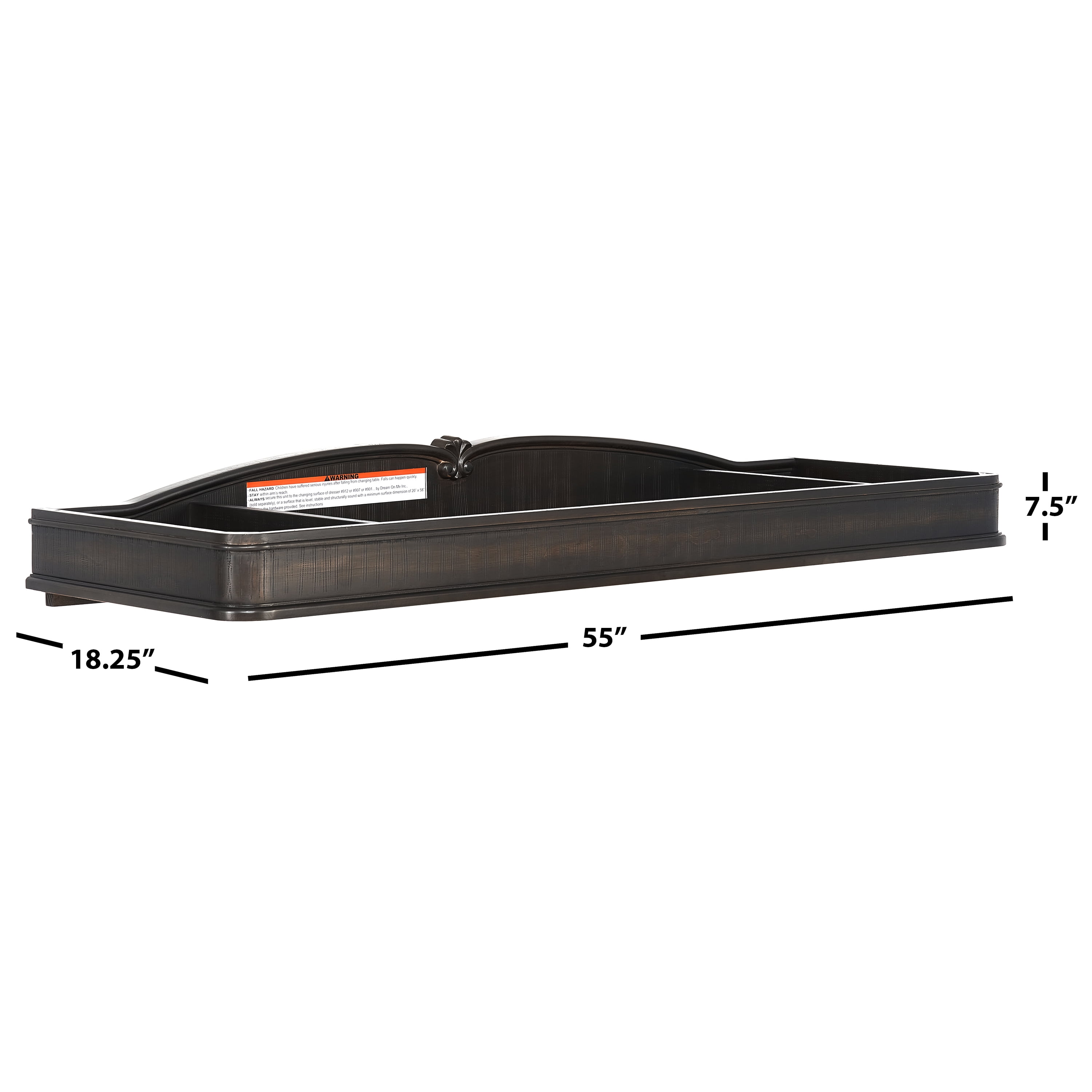 Evolur Changing Tray in Dark Chocolate