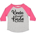 thumbnail image 3 of Inktastic Kinda Sweet, Kinda Savage Boys or Girls Toddler T-Shirt, 3 of 5