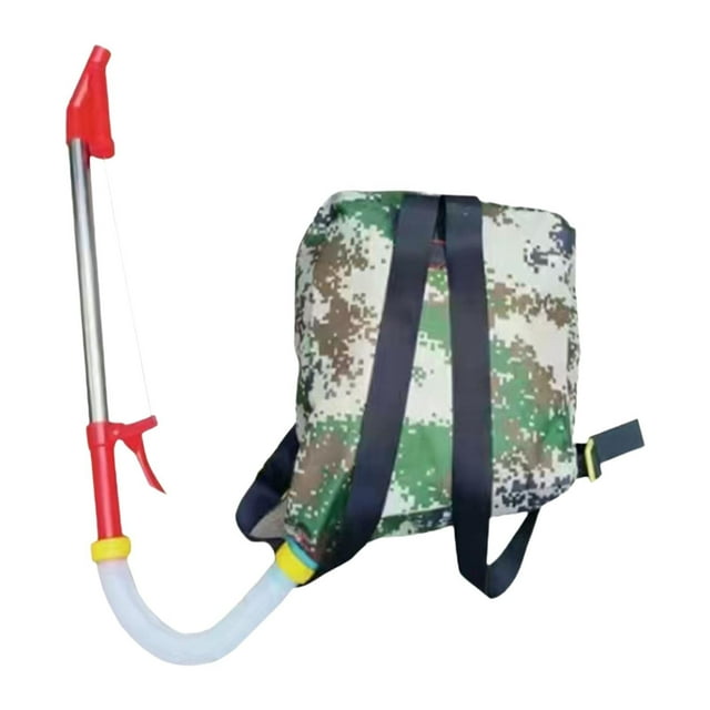 Almencla Épandeur d'Engrais Cour Arrière Portable Réglable Distributeur d'Engrais pour Plantes Rouge Acier Inoxydable