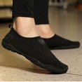 thumbnail image 4 of Womens Slip On Water Shoes Quick Dry Barefoot Aqua Socks Non-Slip Lightweight for Beach Pool Black,Size 8.5, 4 of 5