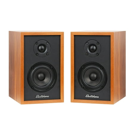 Electrohome Berkeley 2.0 Stereo Powered Bookshelf Speakers with Built-in Amplifier and 3" Drivers for Turntable, TV, PC and Wireless Music Streaming featuring Bluetooth 5, RCA and Aux (EB20)