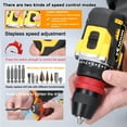 thumbnail image 4 of KKnoon 16.8V 2in1 Lithium Drill Electric Screwdriver Multi-function Power Tool 45Nm Torque Brushless Motor Practical Screw Driver for Home Appliances Furniture Installation Automotive Electronics, 4 of 9