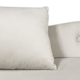 thumbnail image 5 of Beige Velvet Chaise Lounge Chair with Storage and Pillow - Classic Rolled Arm Design, 5 of 10