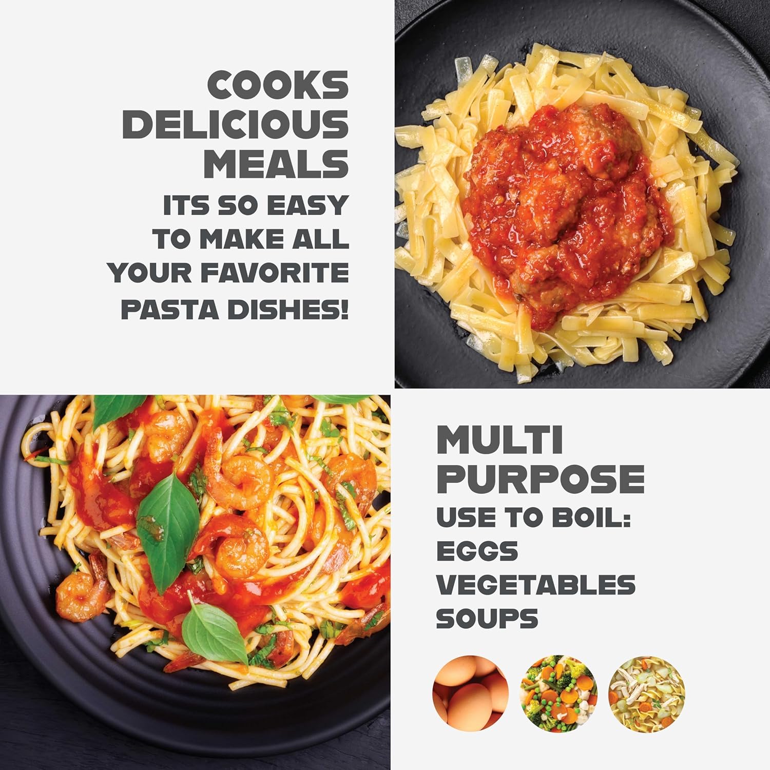 Gotham Steel 5-Qt Non-Stick Pasta Pot with Strainer Lid photo 5