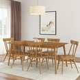 thumbnail image 5 of Plank+Beam 72" Mid Century Modern Dining Table, Solid Wood Kitchen & Dining Room Table for 6, Pecan, 5 of 7