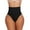 Mid Waisted- Black, variant on MANIFIQUE 2 Pieces Women Waist Cincher Girdle Tummy Slimmer Sexy Thong Panty Shapewear Seamless