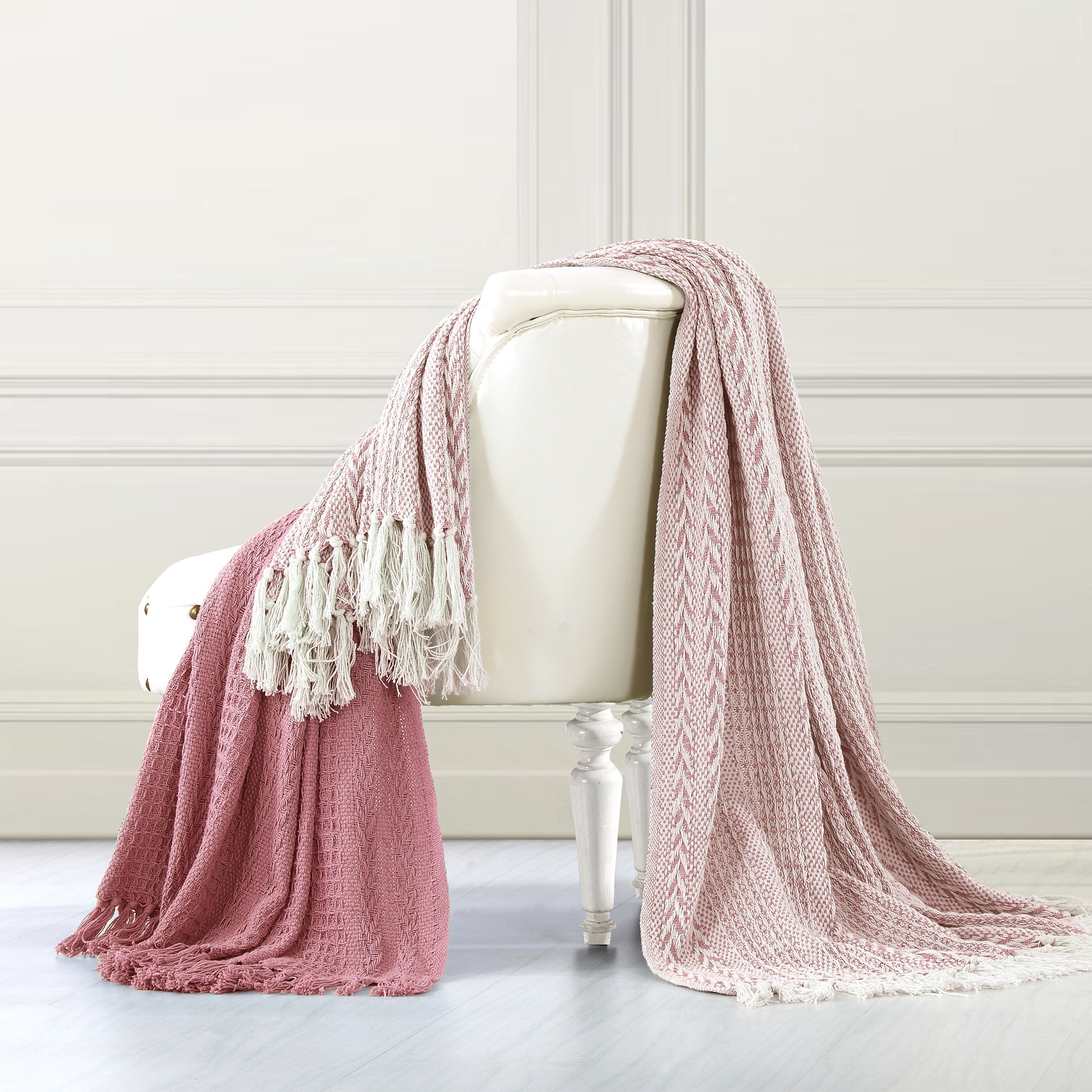 Modern Threads Batik Rose 100% Cotton Adult Throw Blanket, 50" x 60", 2 Pack