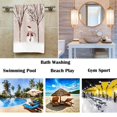 thumbnail image 2 of Toallas De Mano De Invierno Con Diseño De Muñeco De Nieve, Árbol De Pájaros, Nieve, 16.0 X 30.0 In, Toalla De Baño, Navidad, Pequeña Toalla De Baño Para Cara De Mano, Gimnasio Y Spa, Decoración De Bañ, 2 of 5