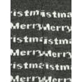 thumbnail image 3 of Infants & Toddlers Wool Knitted Winter-Thick Thermal Leggings | Digital Design Merry Christmas Text (Charcoal, 2T), 3 of 5
