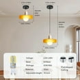 thumbnail image 5 of Mid Century Pendant Light: Modern Ceiling Pendant Lamp for Kitchen Island : Small Glass Hanging Light Fixtures for Diningroom, 5 of 9