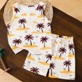 thumbnail image 6 of TOWED22 Toddler Baby Boy Summer Clothes 2pcs Outfits Sleeveless Top Tee + Graphic Drawstring Shorts Breathable Set(Beige,6-12 M), 6 of 9