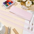 thumbnail image 5 of 15 Yards Cotton Lace Trim 1 inch Wide Pink Eyelet Lace Ribbon Floral Embroidery Lace Trim Wavy Edge Floral Cotton Lace Ribbon for Sewing Dresses Clothes Bag Pets Clothes DIY, 5 of 6