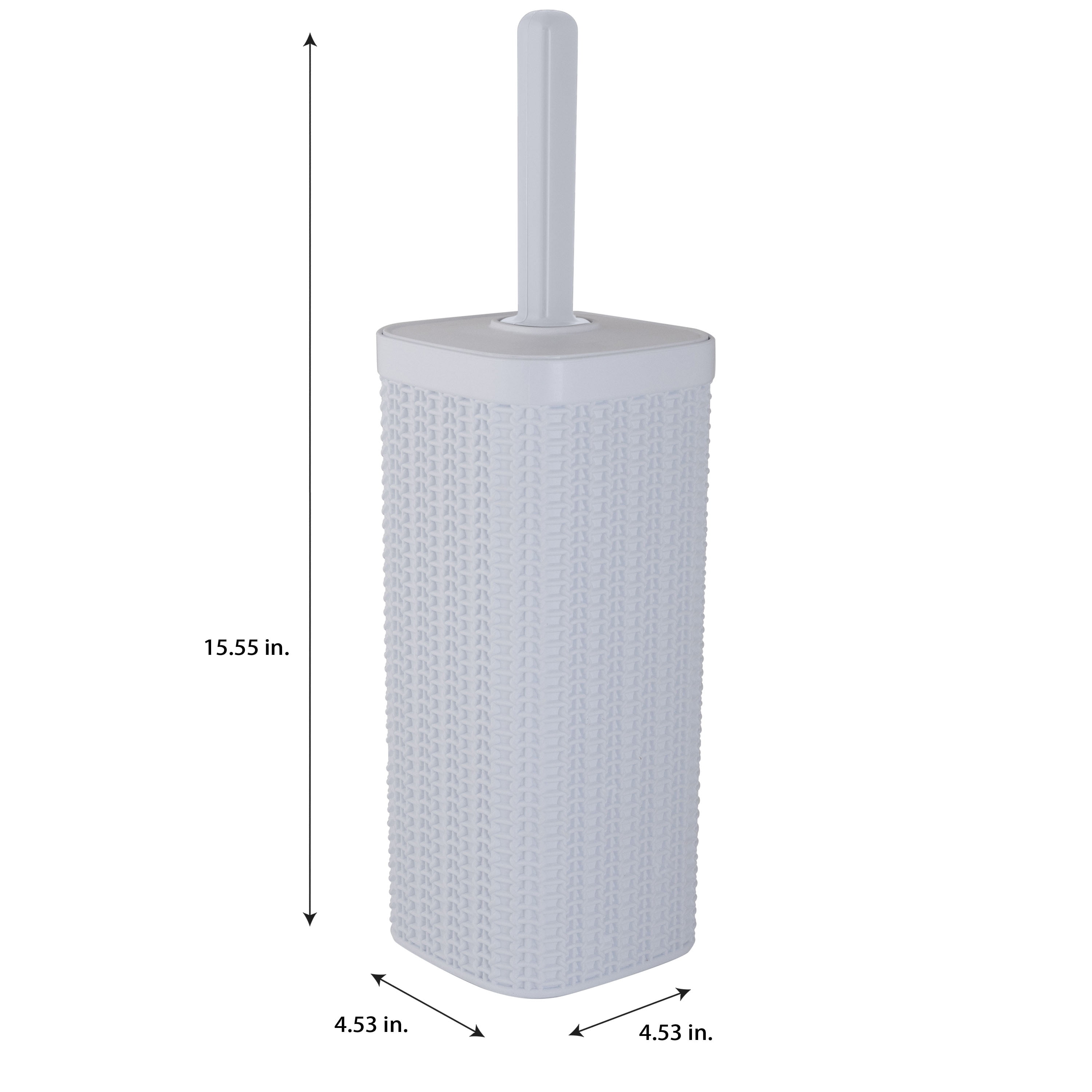 Bath Bliss 2 Pack Sailor Knot Toilet Brush in White