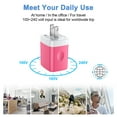 thumbnail image 3 of Compatible for iPhone Charger Fast Charging 2 Pack, 6 FT USB Charging Cable with QC 18W Wall Charger Adapter USB Brick Cube Fast Charging Station Power Base Compatible for iPhone 14 13 12 11(White), 3 of 9
