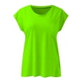 thumbnail image 4 of Women Blouses Fitted T Shirt Womens Blouses Tops Casual Short Sleeve Scrub Tops Women Long Sleeve Tee Shirt Girl Long Casual Pretty Scrub Womens Thick Tee Women's Ruffle Blouse Thin Green XL, 4 of 6