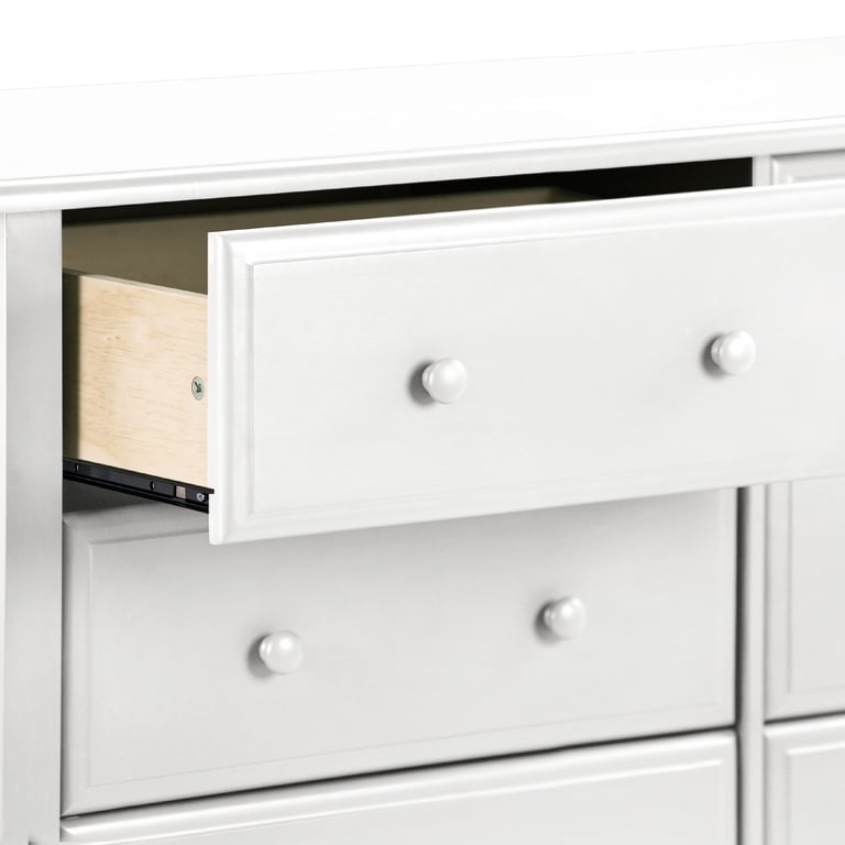 DaVinci Jayden 6-Drawer Double Wide Dresser in White - Walmart.com