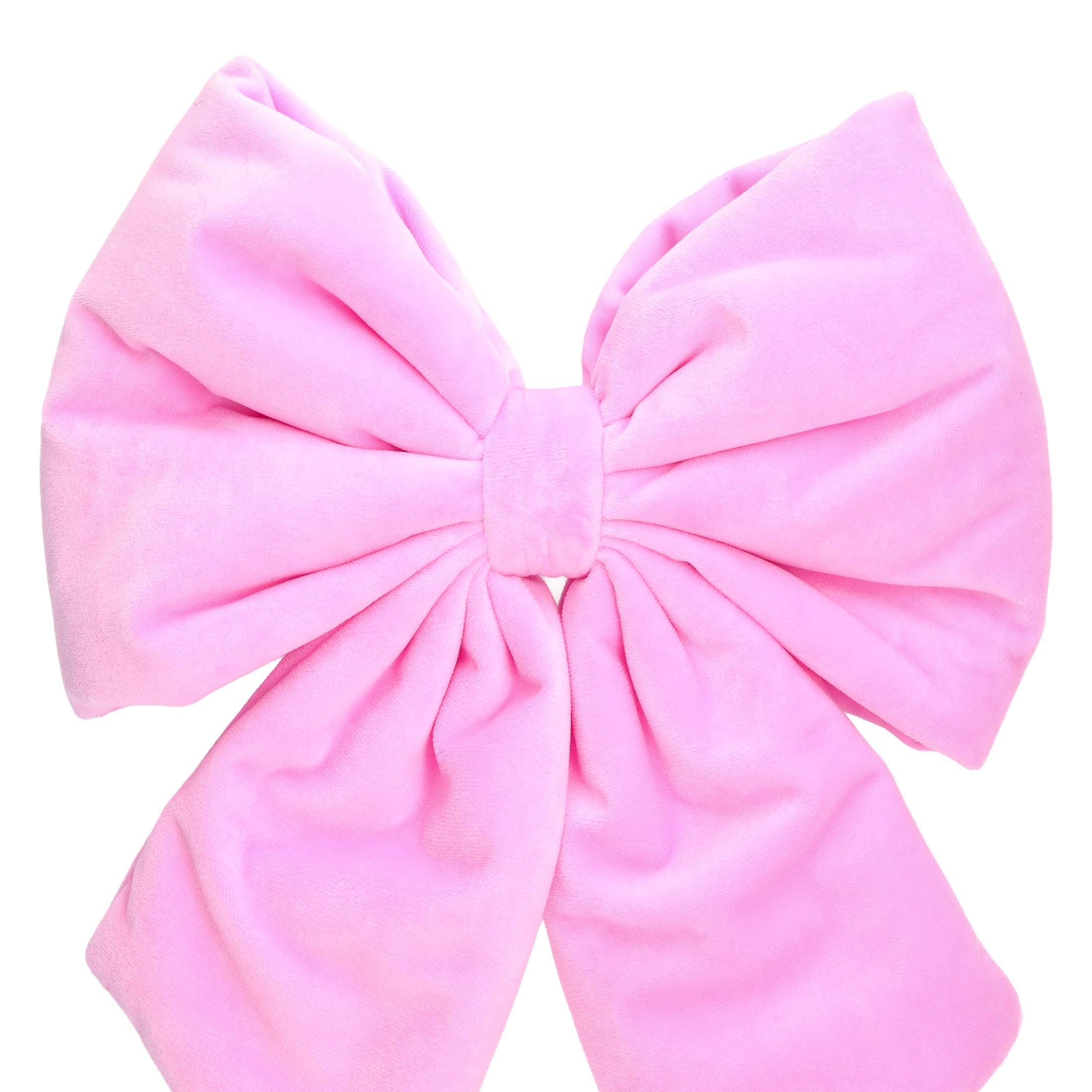 Pink Velvet Decorative Christmas Bow, 13.5", by Holiday Time