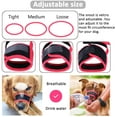 thumbnail image 5 of OUSITAI Dog Muzzle Anti Biting Barking and Chewing, with Comfortable Mesh Soft Fabric and Adjustable Strap, Suitable for Small, Medium and Large Dogs Black, 5 of 8