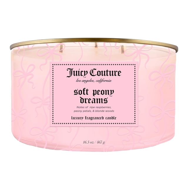 Vela Juicy Couture Soft Peony Dreams 467 g de cera de soya