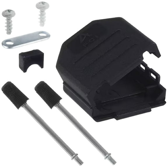 86303637BLF Connector 9 Position Hinged Backshell Black 180 Unshielded