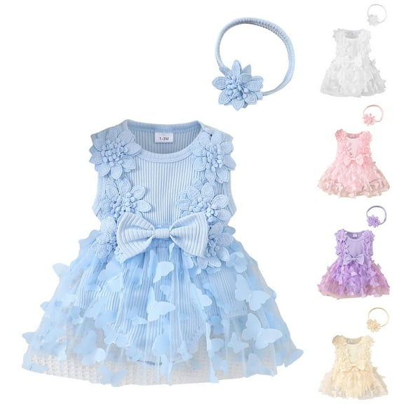 Red Romper Newborn Infant Baby Girl Summer Clothes Bow bodysuit Layer Ruffles Starp Bubble Romper Newborn Sleeveless Outfit Girls' Sleepwear Onesie