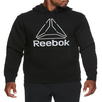 Reebok Mens and Big Mens Active Pullover Fleece Hoodie, Up to 3XL