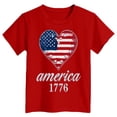 thumbnail image 5 of WUANDIXFA 250Th Anniversary Shirts United States 250 Years Short Sleeve T Shirts Patriotic Kids Crew Neck Tee Shirt (Red, 11-12 Years), 5 of 5