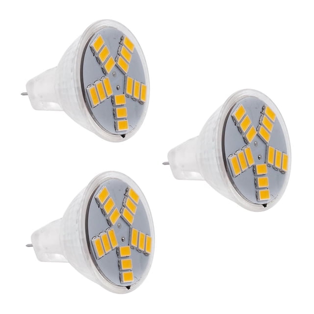 3X 7W MR11 GU4 600LM Bombilla LED 15 5630SMD Luz