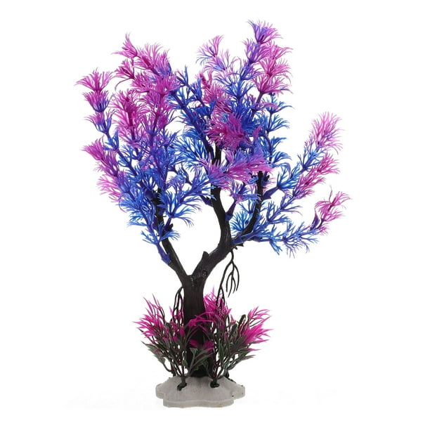 KAKOWELY Decoración de plantas para peceras, acuario, plantas artificiales, decoración paisajística de peceras de plástico
